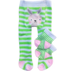 Heless Poppen Panty en sokken Groen, 28-35 cm