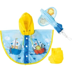 Poppen Regencape met Paraplu en Laarzen, 35-45 cm-Heless Sale