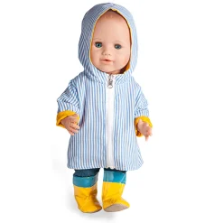 Poppen Regenjas Dubbelzijdig, 28-35 cm-Heless Best