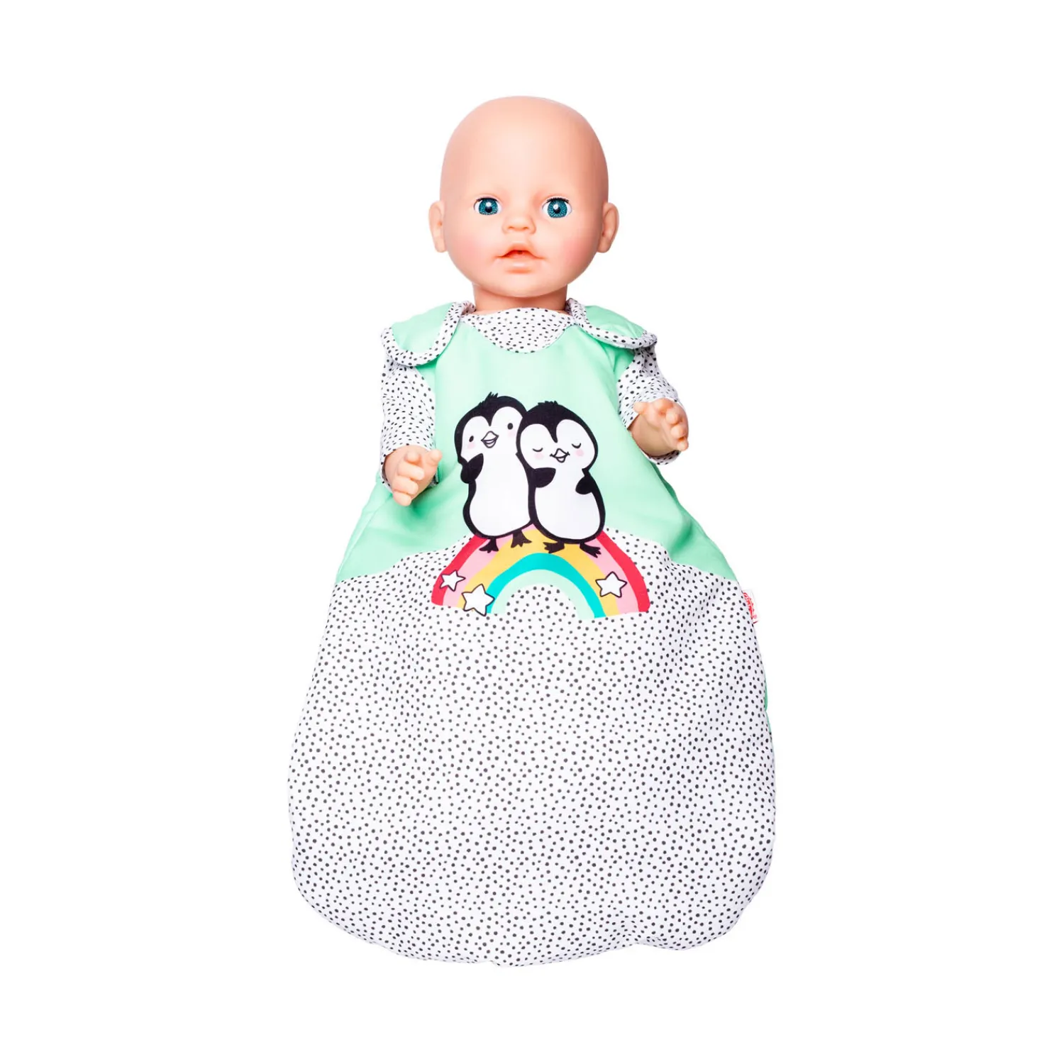 Poppen Slaapzak Pinguin, 28-35 cm>Heless New