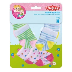 Heless Poppen Sokkken 3 Paar, 28-35 cm Hot