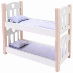Poppen Stapelbed Grijs/Wit New