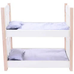 Poppen Stapelbed Grijs/Wit New