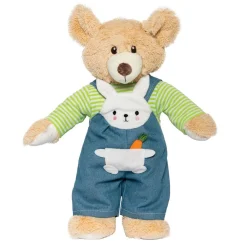 Poppen Tuinbroek met Gestreept Shirt Bunny Lou, 28-35 cm-Heless