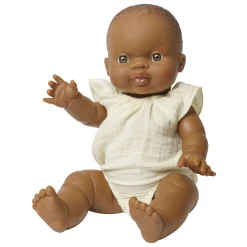 Poppenbody  Geel met Ruches, 28-35 cm-Heless Clearance