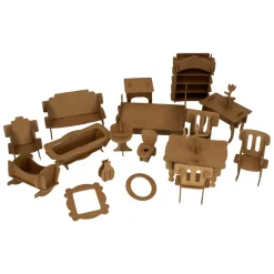 Poppenhuismeubels om te Versieren - 20st. Clearance