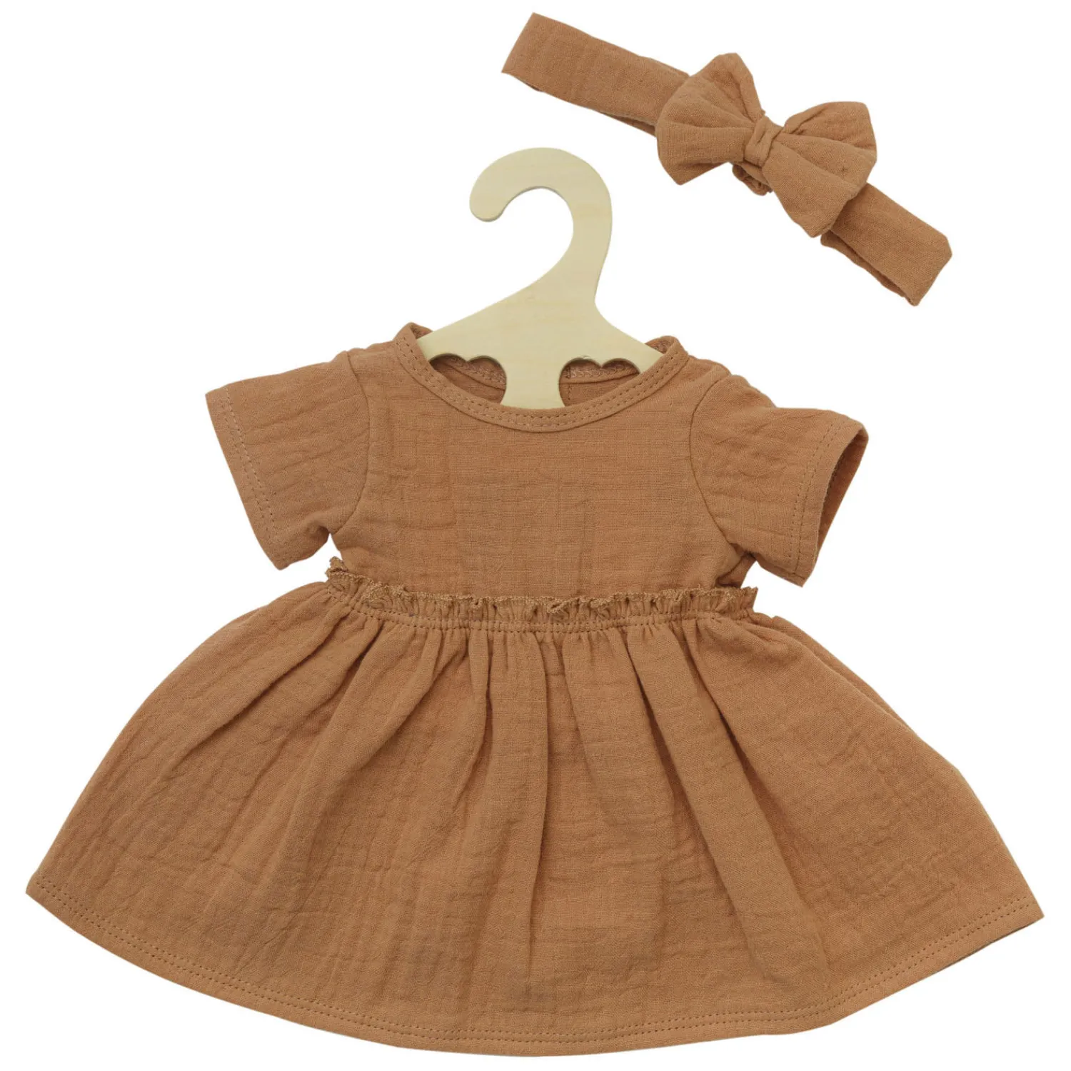 Heless Poppenjurk Bruin met Ruches, 35-45 cm Clearance