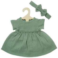 Poppenjurk Groen met Ruches, 28-35 cm>Heless Best