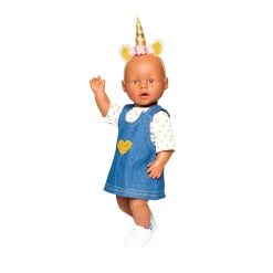 Poppenjurk met Gouden T-Shirt, 35-45 cm>Heless Discount