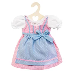 Poppenjurk Roze en Blauw, 28-33 cm-Heless Best