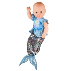 Poppenjurk Zeemeermin met Pailletten, 28-35 cm-Heless Sale