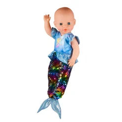 Poppenjurk Zeemeermin met Pailletten, 35-45 cm><noscript><img width=