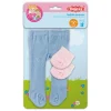 Poppenmaillot met Sokken - Blauw, 28-35 cm-Heless Hot