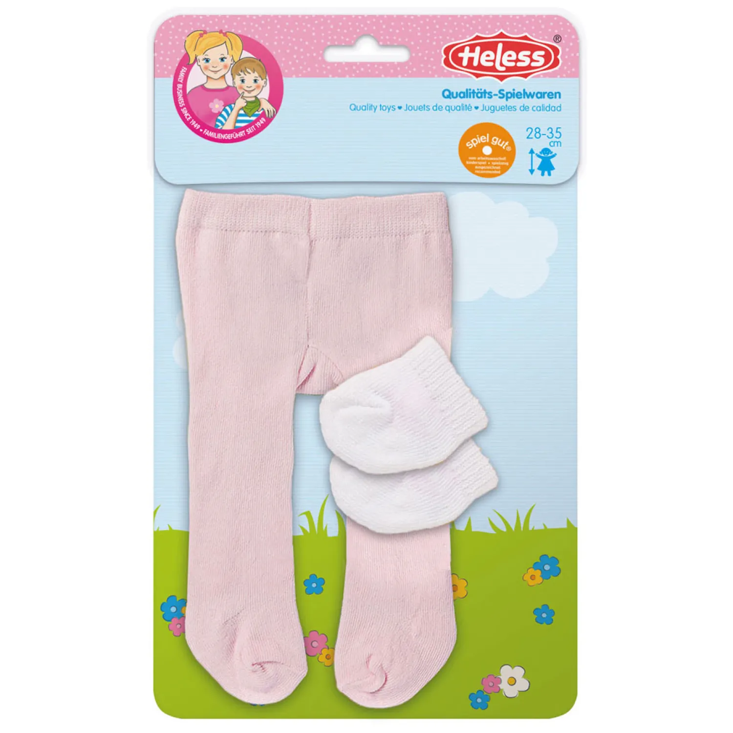 Heless Poppenmaillot met Sokken - Roze, 28-35 cm Clearance