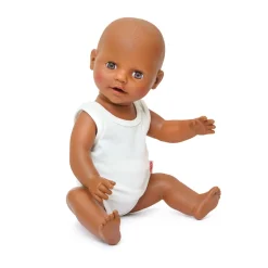 Poppenonderbroek en -hemd Wit, 28-35 cm-Heless New