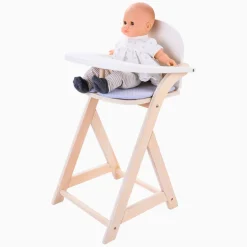 Poppenstoel Grijs/Wit Hot