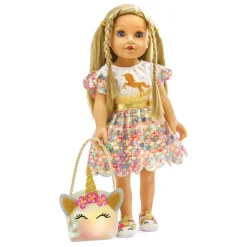 Poppentas Eenhoorn, 35-45 cm>Heless Online