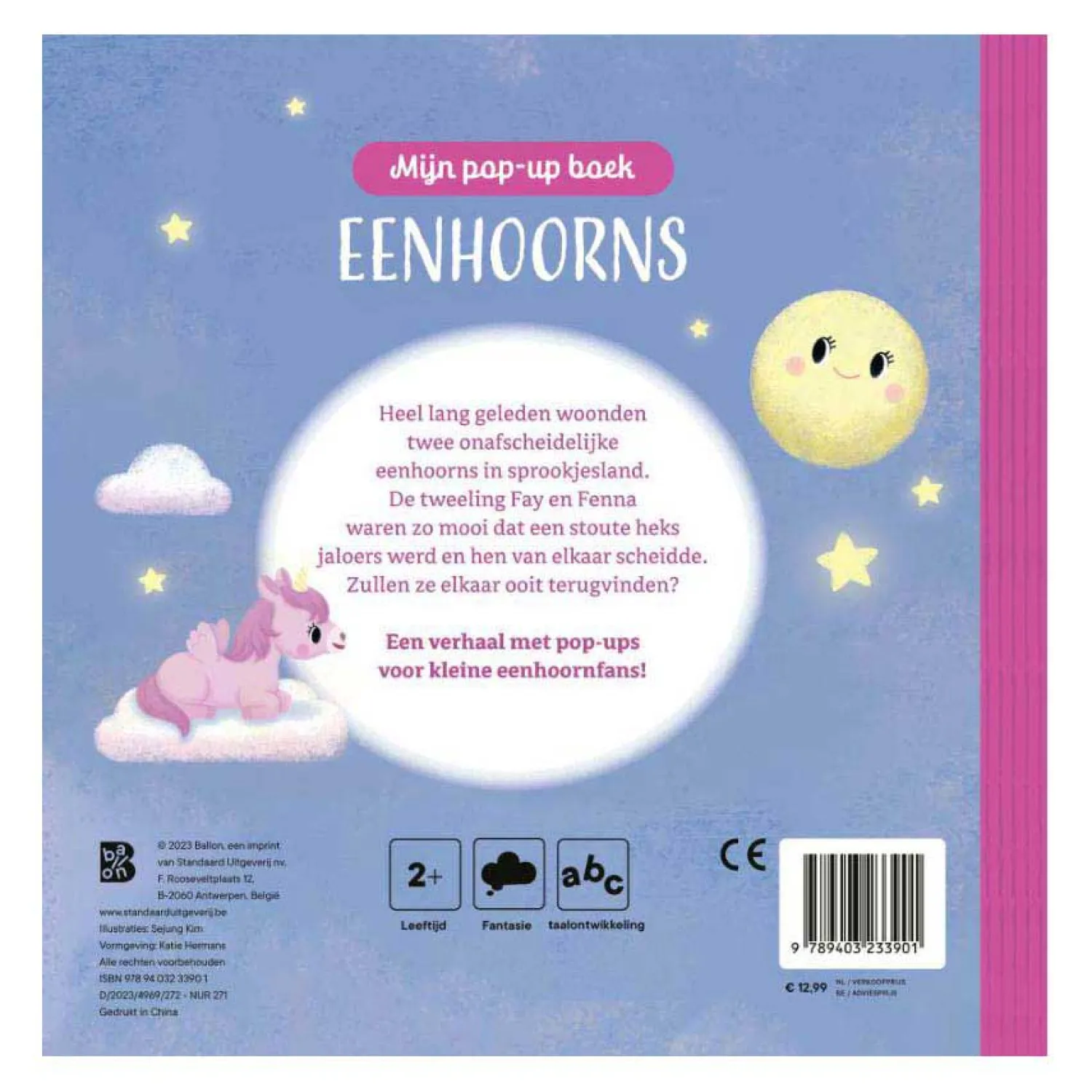 Pop-up Boek Eenhoorns 2+-Standaard Uitgeverij Clearance