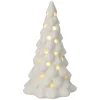 Porseleinen Kerstboom met Led , Set van 6 stuks Outlet