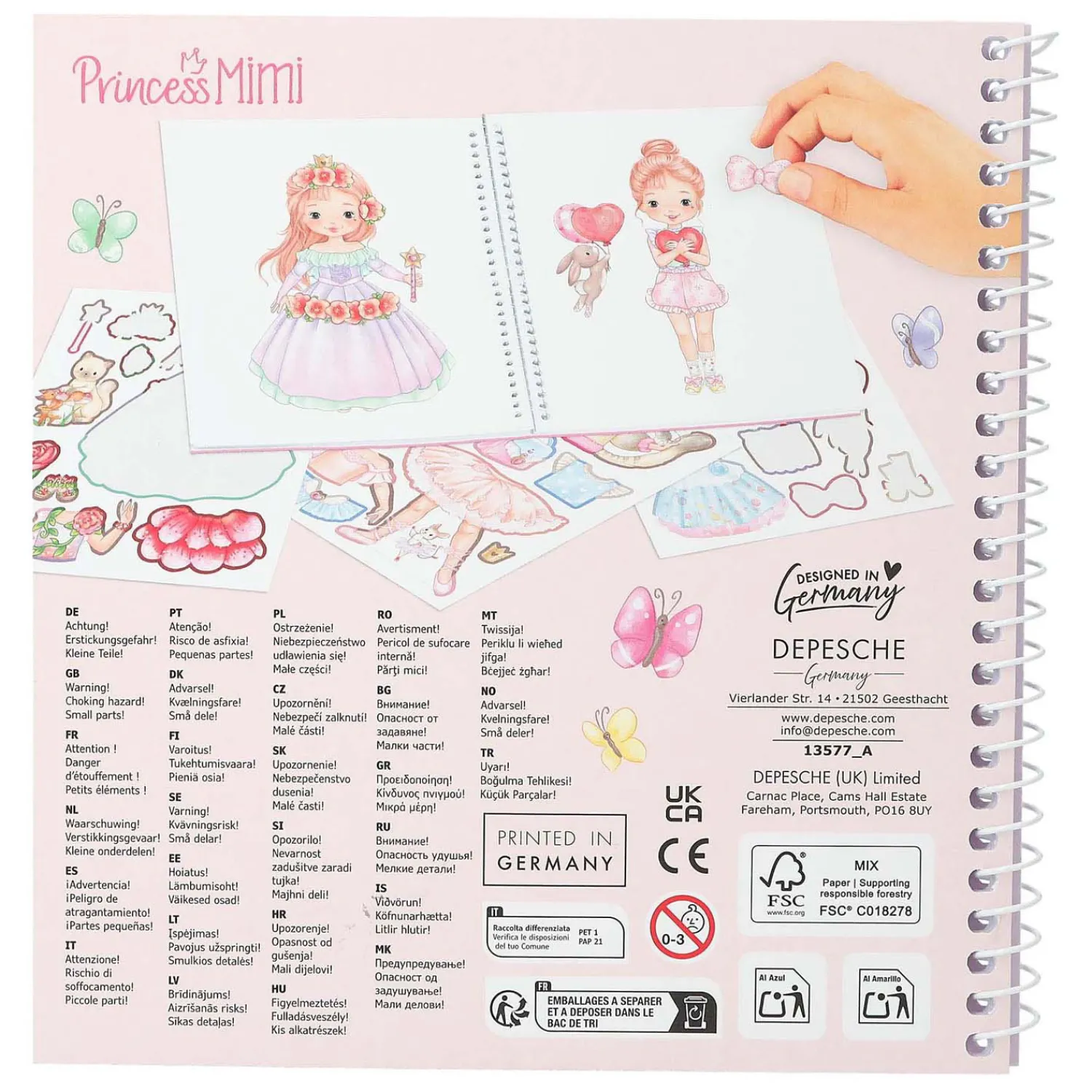 Princess Mimi Dress Me Up Stickerboek-Depesche Online