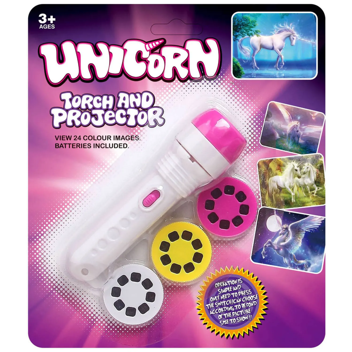 Projectie Zaklamp Unicorn Best
