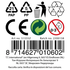 Toi-Toys Pufferz Pufferbal Rugby, 14cm