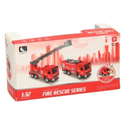 Pull-back Ladderwagen Rood Licht en Geluid Clearance