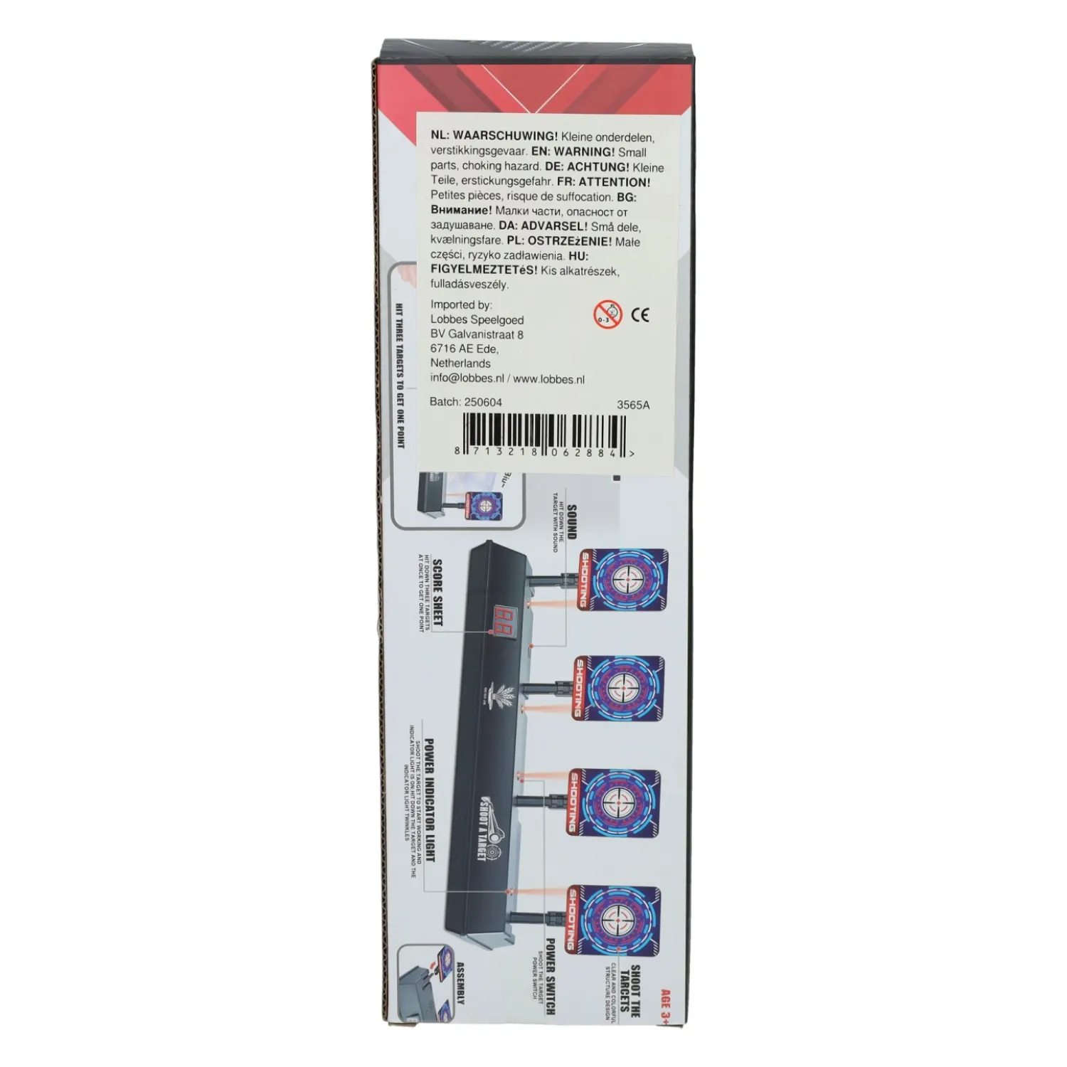 Puntentarget met Licht en Geluid - 4 Targets Best