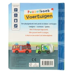 Puzzelboek Voertuigen - 5 Legpuzzels-Wins Holland Outlet