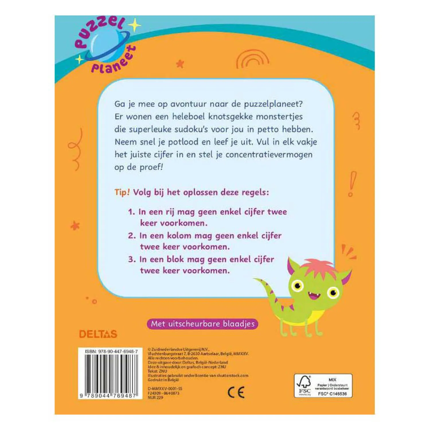 Puzzelplaneet - Supercoole Sudoku's 8-10 jaar-Deltas Discount