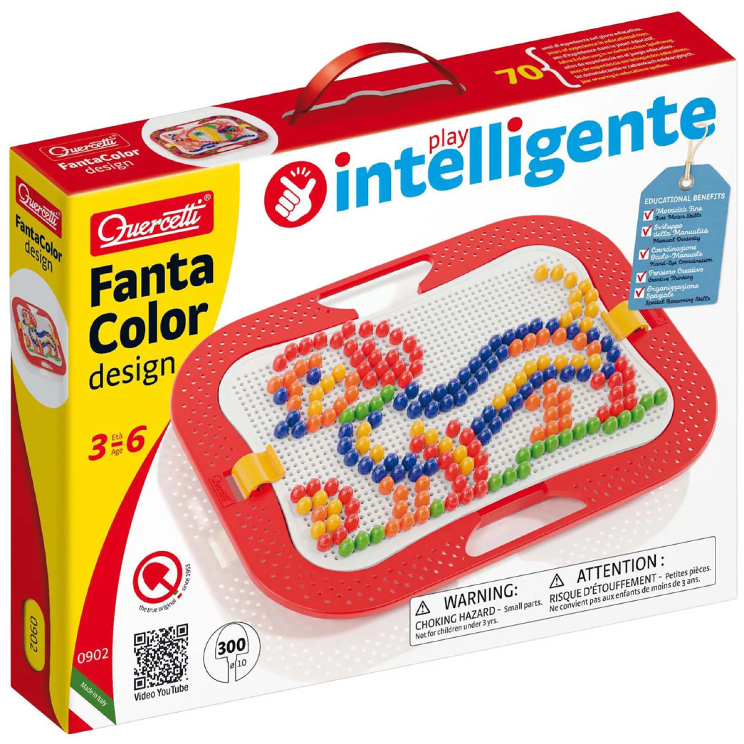 Fantacolor Design Insteek mozaïek, 300 Pins-Quercetti New