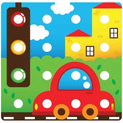 Quercetti Jumbo Peggy Evo Insteek Mozaïek, 41 Pins Best