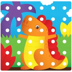 Quercetti Jumbo Peggy Evo Insteek Mozaïek, 41 Pins Best