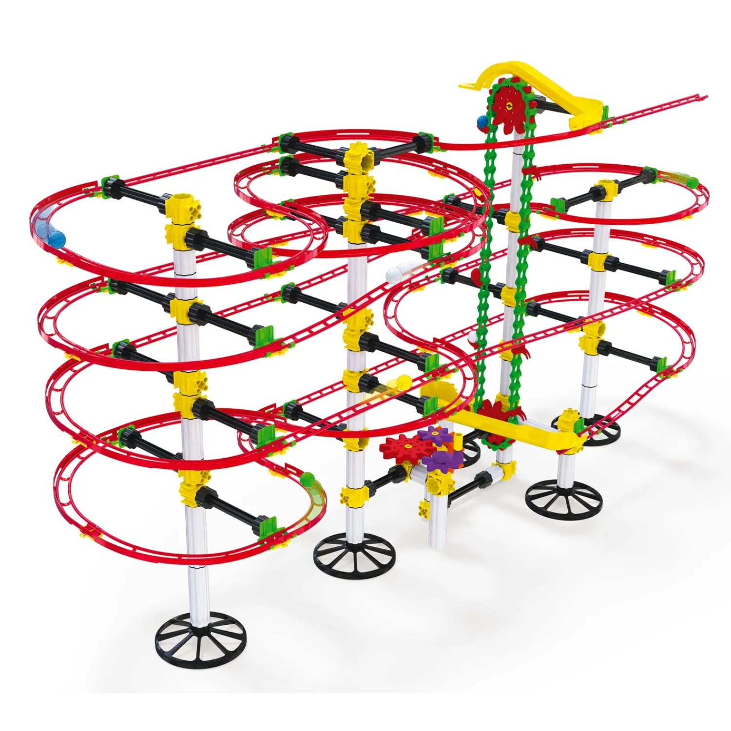 Knikkerbaan met Lift, 12mtr.-Quercetti