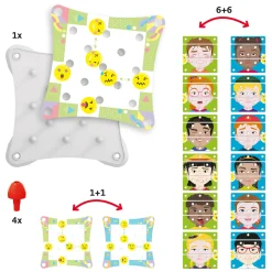 Quercetti Maak een Gezicht Puzzel, 12dlg. Online