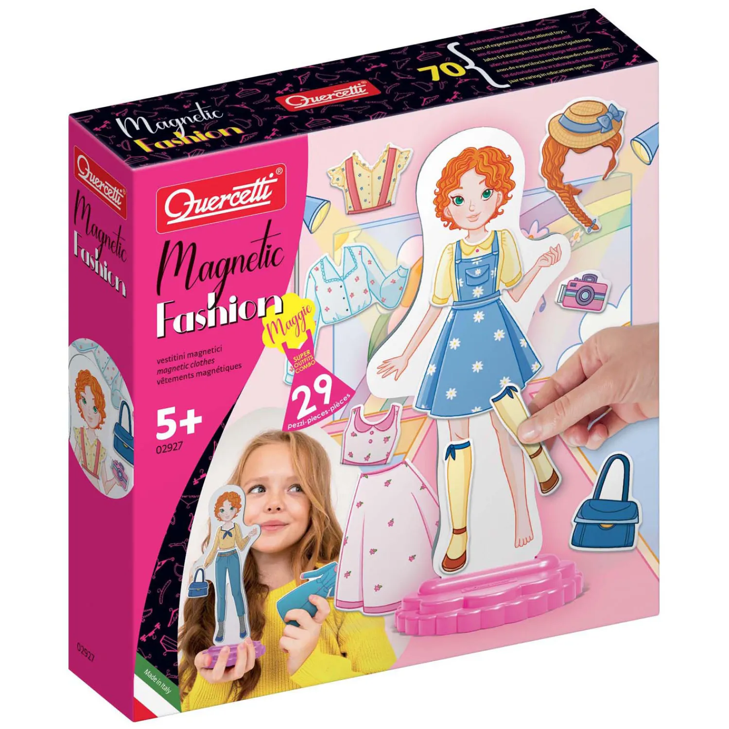 Magnetische Mode Aankleedpop, 29dlg.>Quercetti Hot