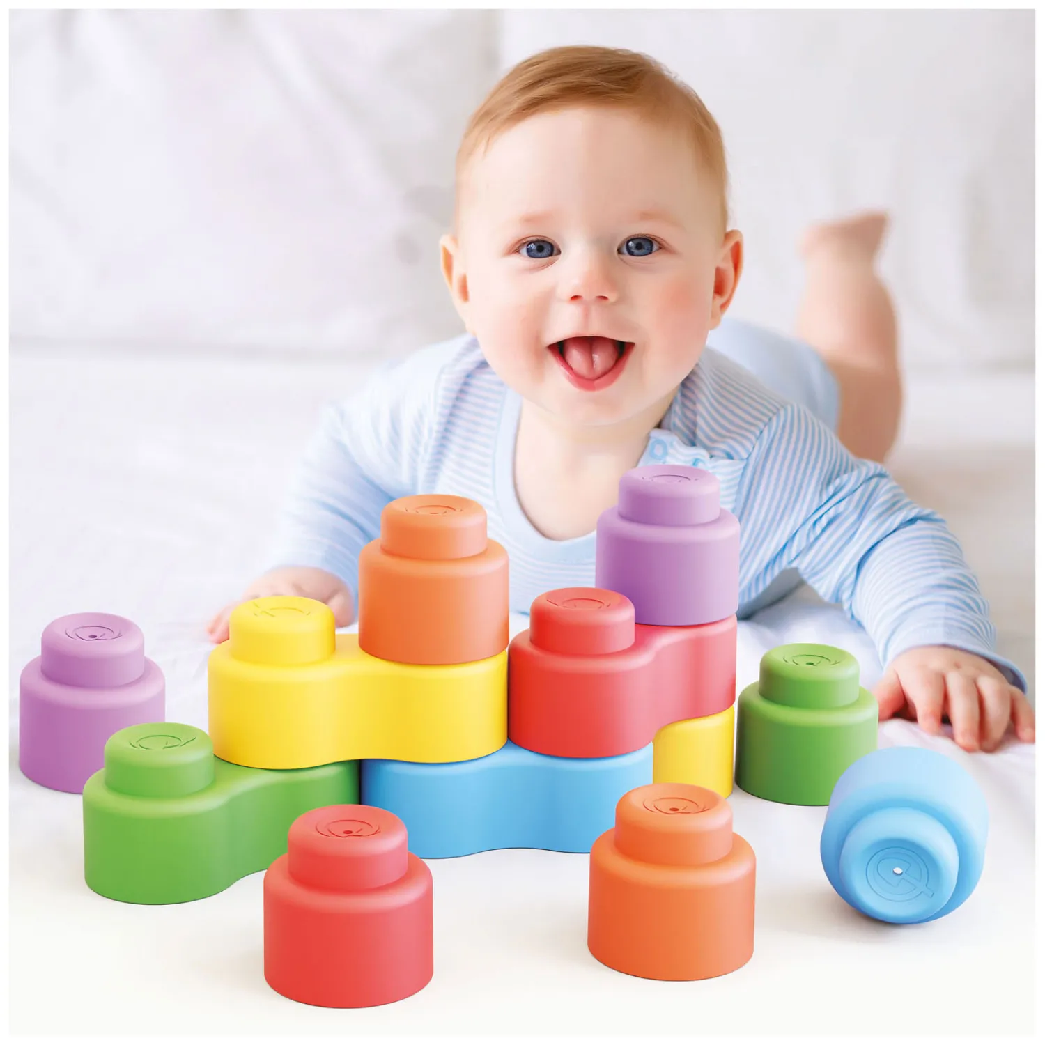 Quercetti Momy Soft Bouwblokken, 12dlg. New