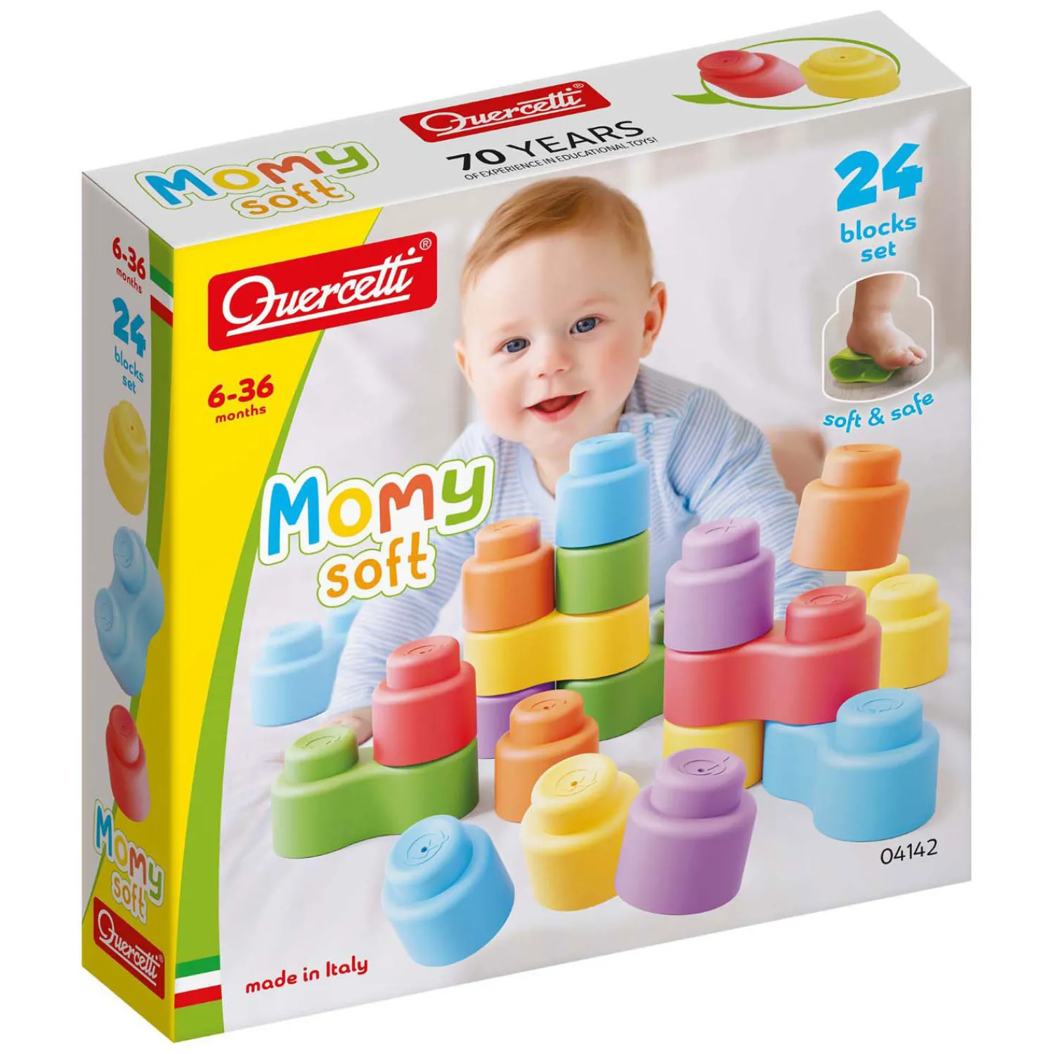 Quercetti Momy Soft Bouwblokken, 24dlg. Online