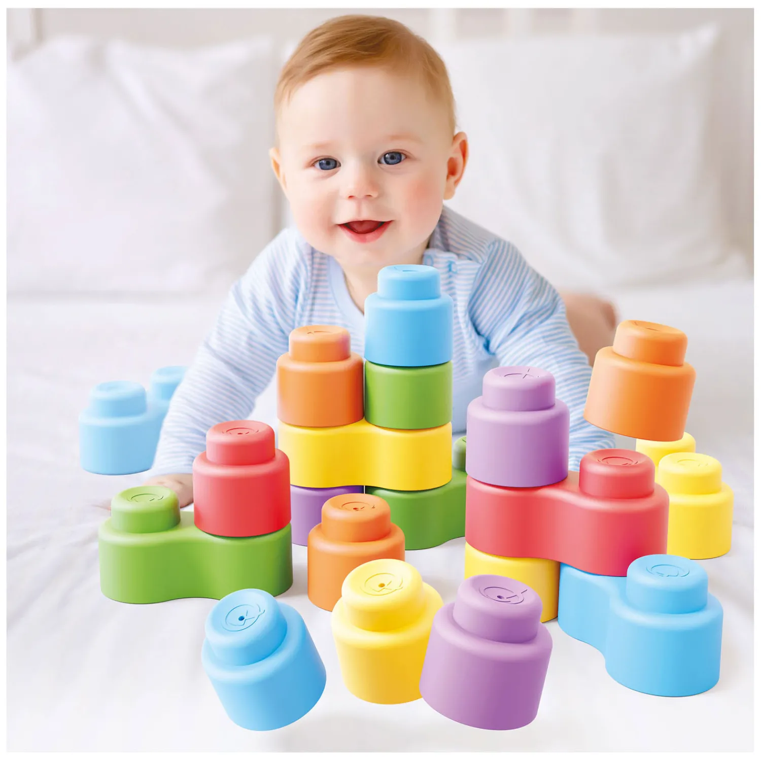 Quercetti Momy Soft Bouwblokken, 24dlg. Online