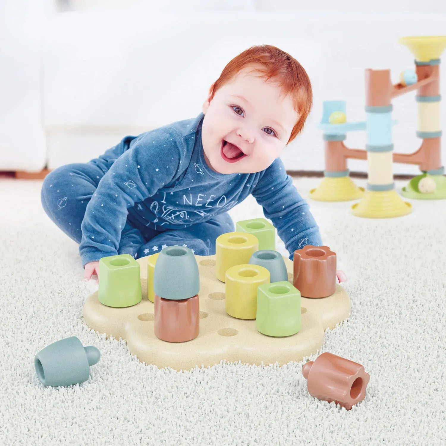 PlayBio Maxi Insteek Pinnen, 13dlg-Quercetti Clearance