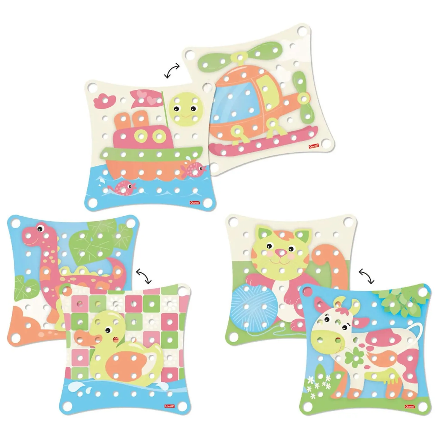 Playeco Insteek Mozaïek Groot, 41dlg.-Quercetti