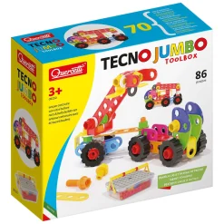 Tecno Jumbo met Opbergbox, 84dlg.-Quercetti Best