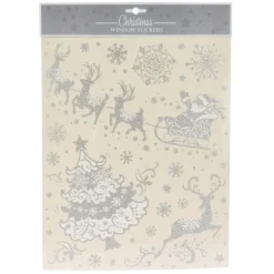 Raamsticker Zilver, 42x30cm> Hot