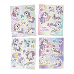 Raamstickers Eenhoorn, 16x21cm> New