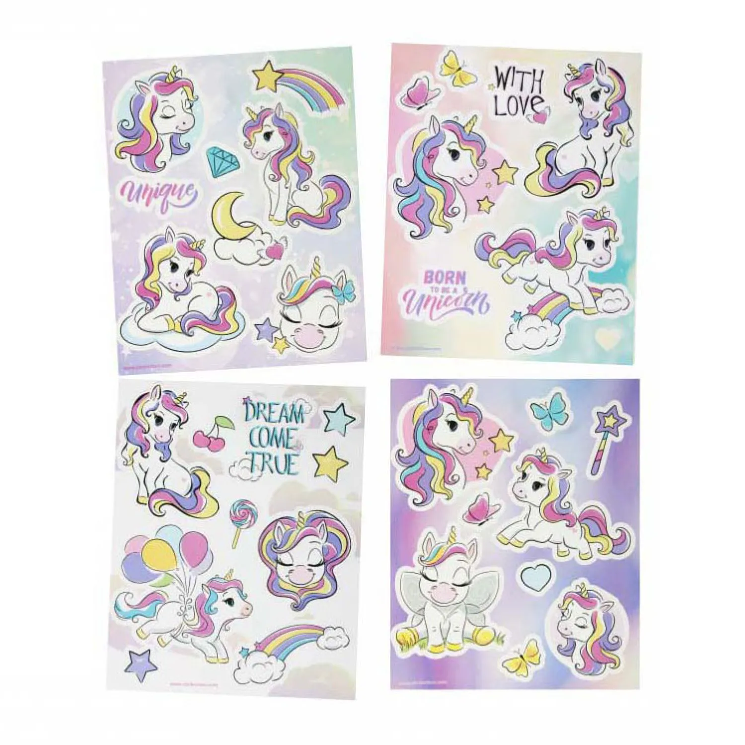 Raamstickers Eenhoorn, 16x21cm> New