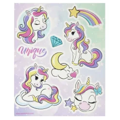 Raamstickers Eenhoorn, 16x21cm><noscript><img width=