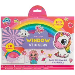 Raamstickers met 2 Sticker Scenes - Eenhoorn, 100st.>Creative Craft Group Hot