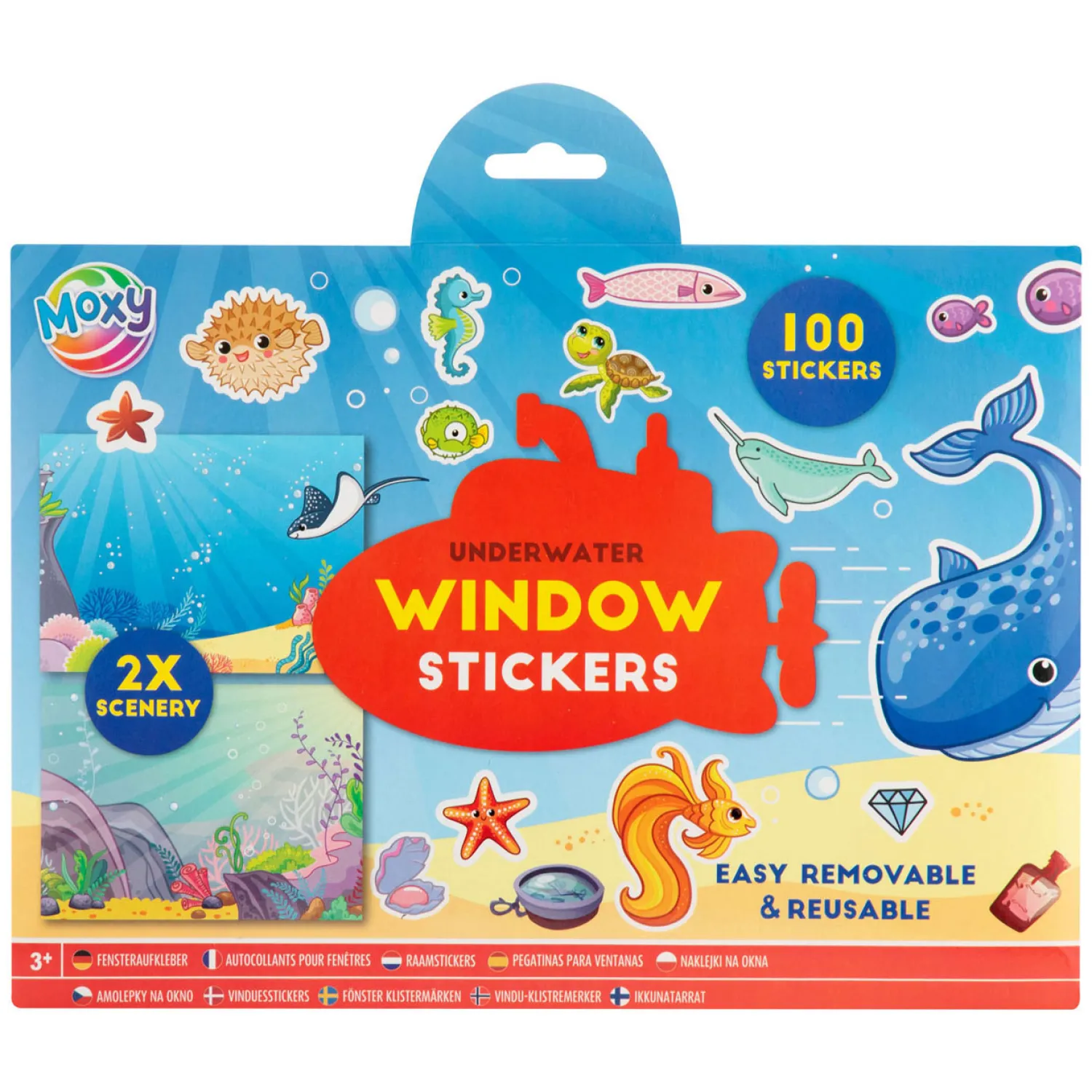 Raamstickers met 2 Sticker Scenes - Onderwaterwereld, 100st.-Creative Craft Group Sale