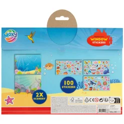 Raamstickers met 2 Sticker Scenes - Onderwaterwereld, 100st.-Creative Craft Group Sale