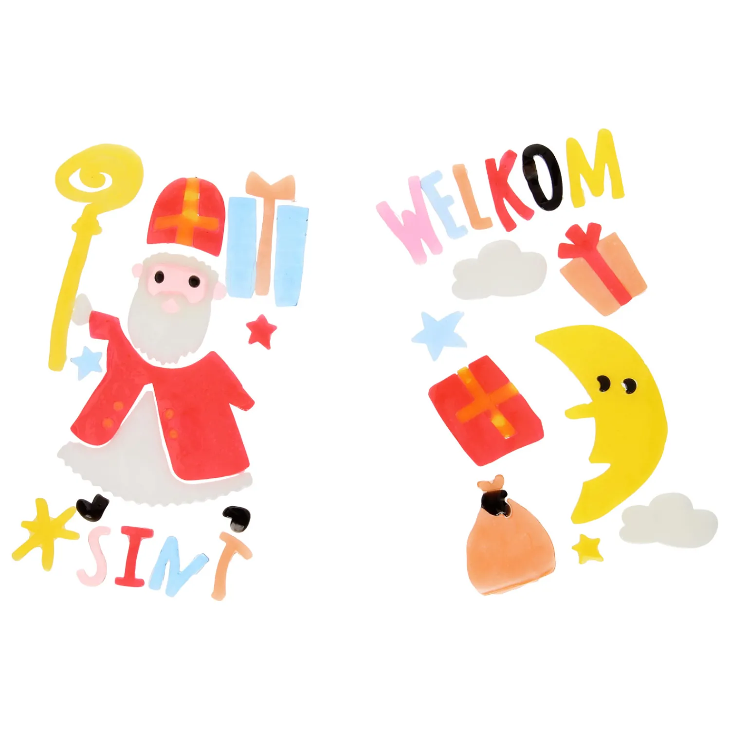 Raamstickers Sinterklaasfeest-Wins Holland Hot